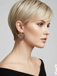 Beaded Butterfly Earrings: Handcrafted Beaded Earrings