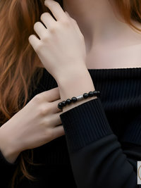 Black Onyx Bead Bracelet