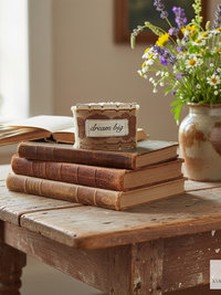 Boho Cotton Cuff Bracelet – Embroidered Dream Big Quote, Vintage Lace Detail