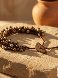Flora Wood Bead Necklace