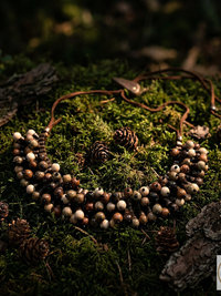 Flora Wood Bead Necklace