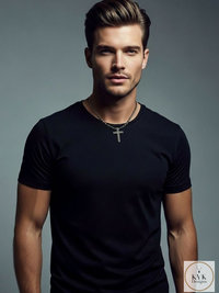 Hematite Believer Cross Necklace