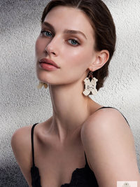 Boho Earrings LIVE LOVE - Hippie Crochet Dangle Earrings