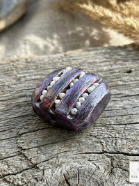 Magnetic Button Brooch Pin - Fabric Safe No Sew Vintage Style Scarf Clip
