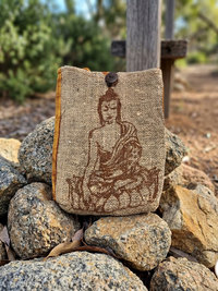 Buddha Hemp Cotton Crossbody Bag 
