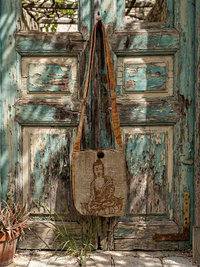 Buddha Hemp Cotton Crossbody Bag 