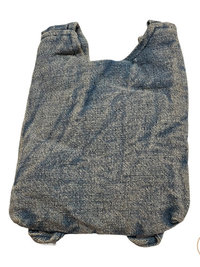Blue Flower Cotton Crossbody Bag