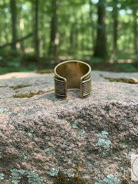 Turquoise Stone Brass Ring