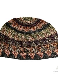 Earth Kufi Skull Cap - Crocheted Beanie Hat, Ethically sourced