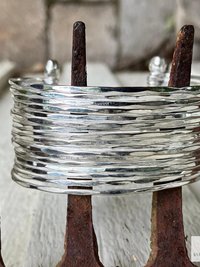 Wide Hammered Silver Cuff Bracelet: Handcrafted Boho Jewelry