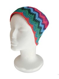 Rainbow Kufi Skull Cap - Crocheted Beanie Hat, Ethically sourced