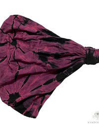 Pink Tie Dye Boho Headband - Stylish Bohemian Headwrap, Headbands for Women