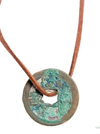 Antique Chinese Coin Choker - Boho Style Layering Necklace