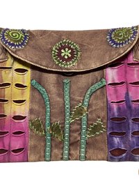 Floral Tie Dye Crossbody Bag: Handcrafted Boho Shoulder Bag