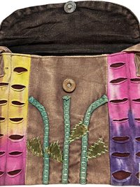 Floral Tie Dye Crossbody Bag: Handcrafted Boho Shoulder Bag