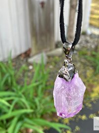 Handcrafted Amethyst Point Pendant - Boho Necklace, Gemstone Jewelry