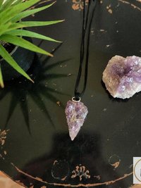 Raw Amethyst Wire Wrapped Necklace - Handcrafted Boho Jewelry for Mind-Purification and Glamorous Style