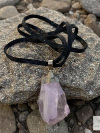 Handcrafted Amethyst Point Pendant - Boho Necklace, Gemstone Jewelry