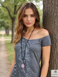 Handcrafted Amethyst Point Pendant - Boho Necklace, Gemstone Jewelry