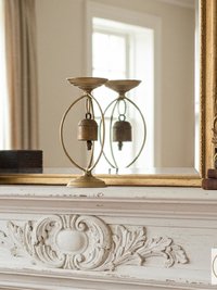 Handmade Bell on Stand Votive Holder - Serene Home Decor Accent for Indoor & Outdoor Spaces