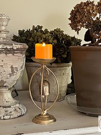 Handmade Bell on Stand Votive Holder - Serene Home Decor Accent for Indoor & Outdoor Spaces