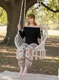 Green Tie-Dye Boho Headband -  Stylish Bohemian Headwrap, Headbands for Women