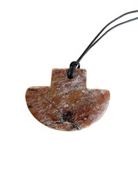 Natural Serpentine Axe Pendant - Handcrafted Earthy Gemstone Necklace, Handmade Stone Jewelry