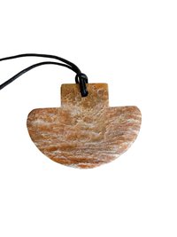 Natural Serpentine Axe Pendant - Handcrafted Earthy Gemstone Necklace, Handmade Stone Jewelry