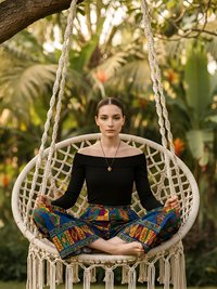 Unique Brass African Mask Necklace - Boho Tribal Ethnic Jewelry