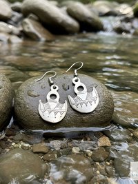 Handcrafted Ethnic Tuareg Silver Earrings - Handcrafted Tribal Jewelry