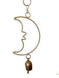 Crescent Moon Bell Chime - Artisan-made Garden Decor