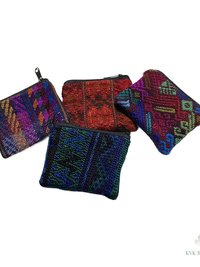 Small Guatemalan Huipil Coin Purse - Colorful and Unique Accessory