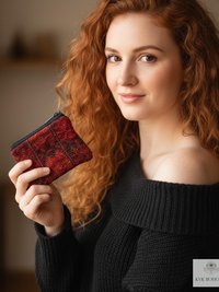 Small Guatemalan Huipil Coin Purse - Colorful and Unique Accessory