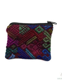 Small Guatemalan Huipil Coin Purse - Colorful and Unique Accessory