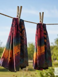 Handmade Tie Dye Scarf - Boho Chic Accessory for All Seasons