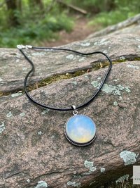 Elegant Opalite Necklace - Handcrafted Boho Choker