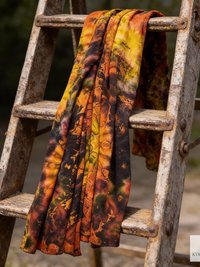 Handmade Tie Dye Scarf - Versatile Bohemian Accessory for All Seasons