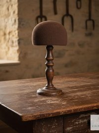 Brown Kufi Skull Cap - Crocheted Beanie Hat, Ethically sourced