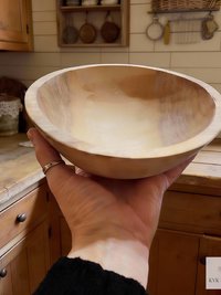 Handcrafted Rustic Olive Wood Bowl - Add Rustic Charm to Your Kitchen Decor