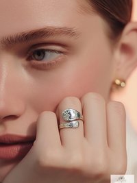 Sterling Silver Flower Spoon Ring - Boho Ring, Artisan Silverware Jewelry