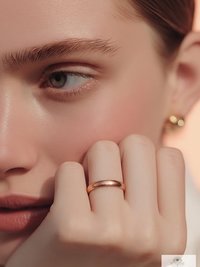 Minimalist 3mm Copper Band Ring - Rustic Boho Style