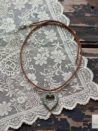 Elegant Brass Angel Wings Heart Choker Necklace: Boho Jewelry