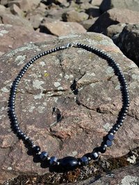 Hematite & Black Onyx Gemstone Necklace