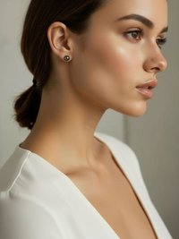 6mm Hematite Ball Stud Earrings