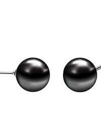 6mm Hematite Ball Stud Earrings
