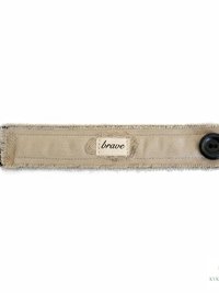 Brave Boho Cuff Bracelet – Stitched Cotton Fabric Wrist Cuff