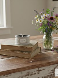 Brave Boho Cuff Bracelet – Stitched Cotton Fabric Wrist Cuff