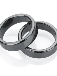6mm Flat Hematite Ring 