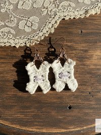 Boho Earrings LIVE LOVE - Hippie Crochet Dangle Earrings