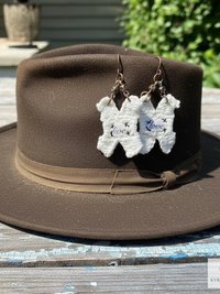 Boho Earrings LIVE LOVE - Hippie Crochet Dangle Earrings